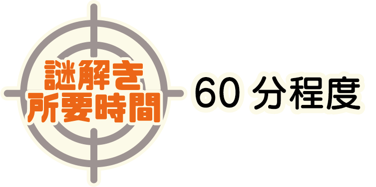 謎解き所要時間 60分程度